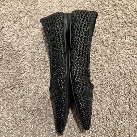 New SM New York Ballet Flats in Black Women’s Pinted Tie Woven , size 9 - Picture 2 of 7